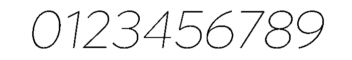 Lufga ThinItalic Font OTHER CHARS