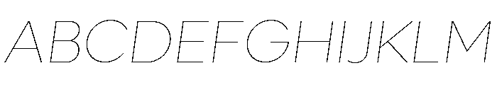 Lufga VariableItalic Font UPPERCASE