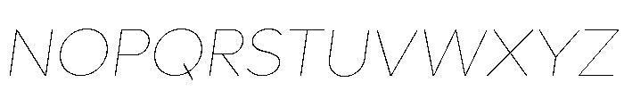 Lufga VariableItalic Font UPPERCASE