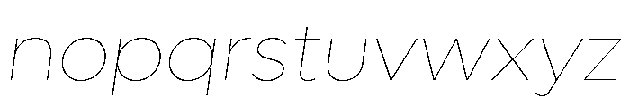 Lufga VariableItalic Font LOWERCASE
