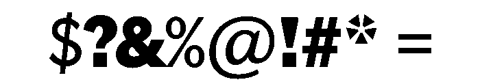 Lupinov02Sans Black Instance Font OTHER CHARS