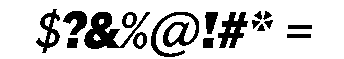 Lupinov02Sans BlackItalic Instance Font OTHER CHARS