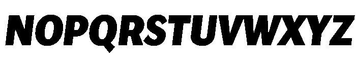 Lupinov02Sans BlackItalic Instance Font UPPERCASE