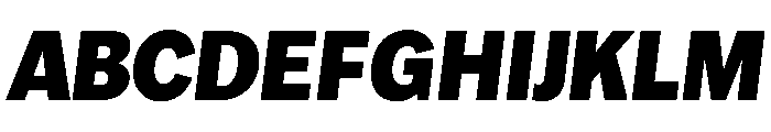 Lupinov0.2Sans BlackItalic Font UPPERCASE