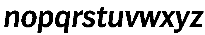 Lupinov02Sans BoldItalic Instance Font LOWERCASE