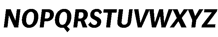 Lupinov0.2Sans BoldItalic Font UPPERCASE