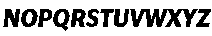 Lupinov02Sans ExtraboldItalic Instance Font UPPERCASE