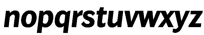 Lupinov0.2Sans ExtraboldItalic Font LOWERCASE