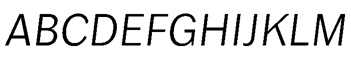 Lupinov02Sans ExtralightItalic Instance Font UPPERCASE