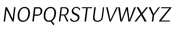 Lupinov02Sans ExtralightItalic Instance Font UPPERCASE