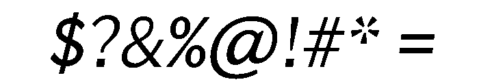 Lupinov0.2Sans ExtralightItalic Font OTHER CHARS