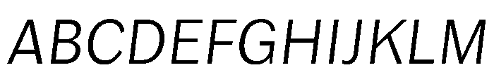 Lupinov0.2Sans ExtralightItalic Font UPPERCASE