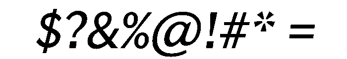 Lupinov02Sans Italic Instance Font OTHER CHARS