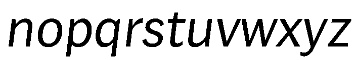 Lupinov02Sans Italic Instance Font LOWERCASE