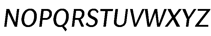 Lupinov0.2Sans Italic Font UPPERCASE