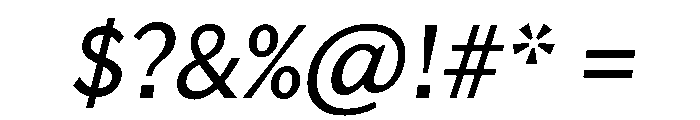 Lupinov02Sans LightItalic Instance Font OTHER CHARS