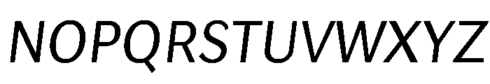 Lupinov02Sans LightItalic Instance Font UPPERCASE