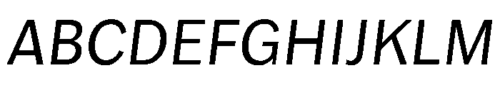 Lupinov0.2Sans LightItalic Font UPPERCASE