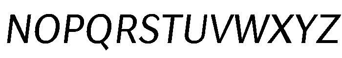Lupinov0.2Sans LightItalic Font UPPERCASE