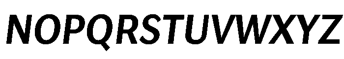 Lupinov0.2Sans SemiboldItalic Font UPPERCASE