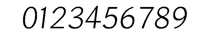 Lupinov02Sans ThinItalic Instance Font OTHER CHARS