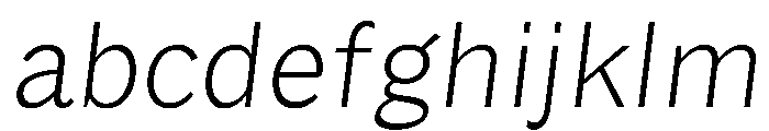Lupinov02Sans ThinItalic Instance FONT