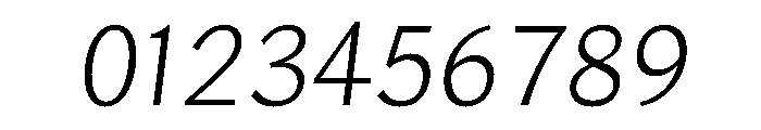 Lupinov0.2Sans ThinItalic Font OTHER CHARS