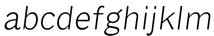 Lupinov0.2Sans ThinItalic FONT