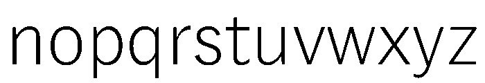 Lupinov0.2Sans Thin Font LOWERCASE