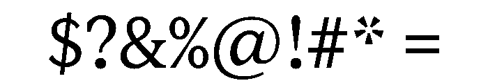Lupinov02Serif Light Instance Font OTHER CHARS