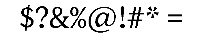 Lupinov0.2Serif Light Font OTHER CHARS