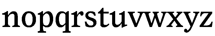 Lupinov02Serif Medium Instance Font LOWERCASE