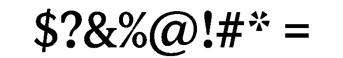 Lupinov0.2Serif Medium Font OTHER CHARS