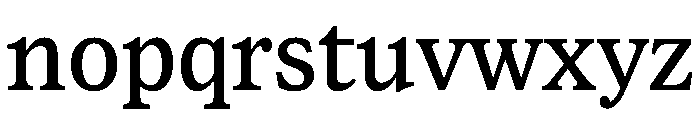 Lupinov0.2Serif Medium Font LOWERCASE