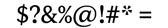 Lupinov02Serif Regular Instance Font OTHER CHARS