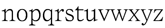 Lupinov02Serif Thin Instance Font LOWERCASE