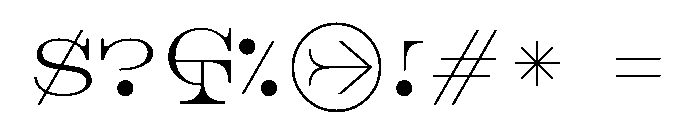Luxus Font OTHER CHARS
