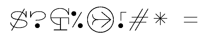 LuxusNot Font OTHER CHARS