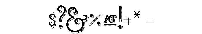 Lubaline Light Shadow Font OTHER CHARS