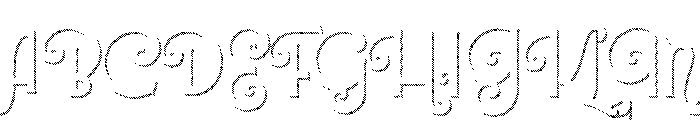 Lubaline Light Tile Solo Font UPPERCASE