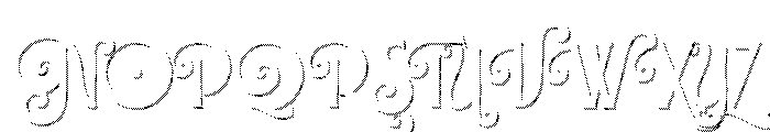 Lubaline Light Tile Solo Font UPPERCASE