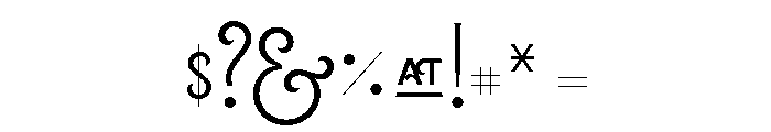 Lubaline Light Font OTHER CHARS