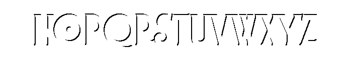 Lubaline Regular Shadow Solo Font LOWERCASE