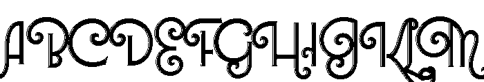 Lubaline Regular Shine Font UPPERCASE