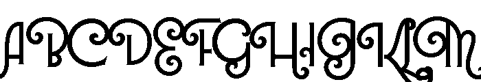 Lubaline Regular Font UPPERCASE