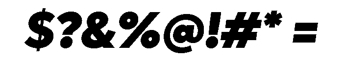 Lufga Black Italic Font OTHER CHARS