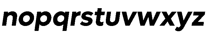 Lufga Bold Italic Font LOWERCASE