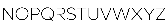 Lufga Extra Light Font UPPERCASE