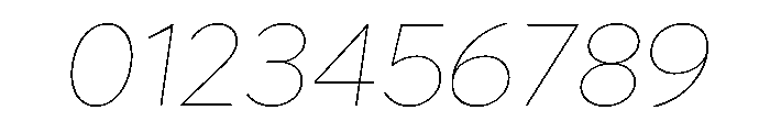 Lufga Hairline Italic Font OTHER CHARS