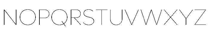 Lufga Hairline Font UPPERCASE